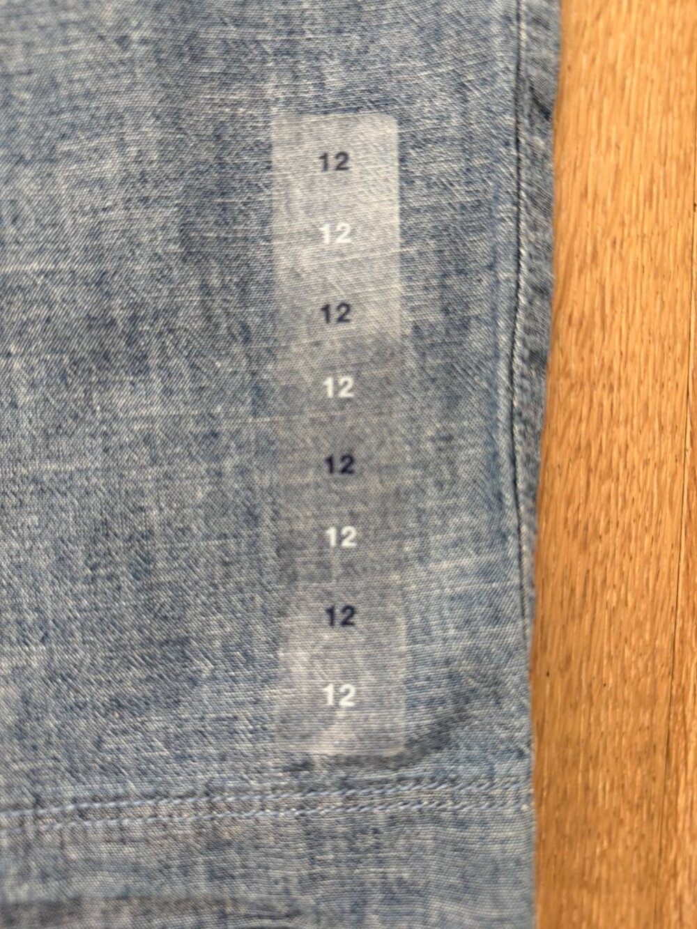 Gap Shorts Women 12 Indigo Chambray Bermuda Blue Mid Rise 9” Inseam 676741 - Picture 10 of 15